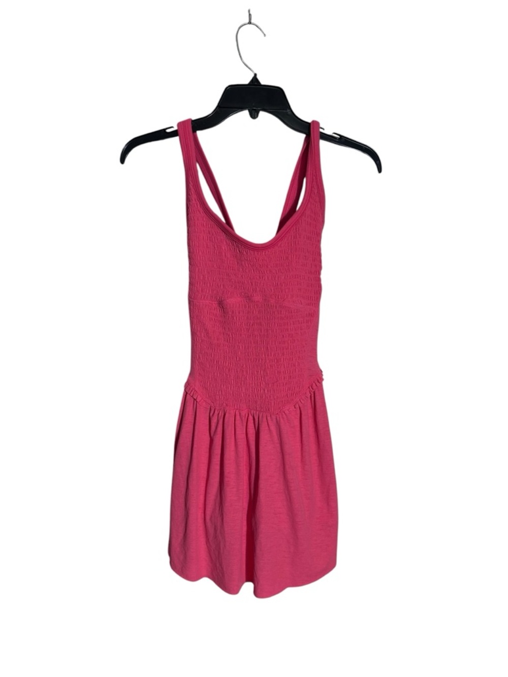 Free People Smockin’ Hot Dress/Shorts Medium Peony Pink - Picture 5 of 8